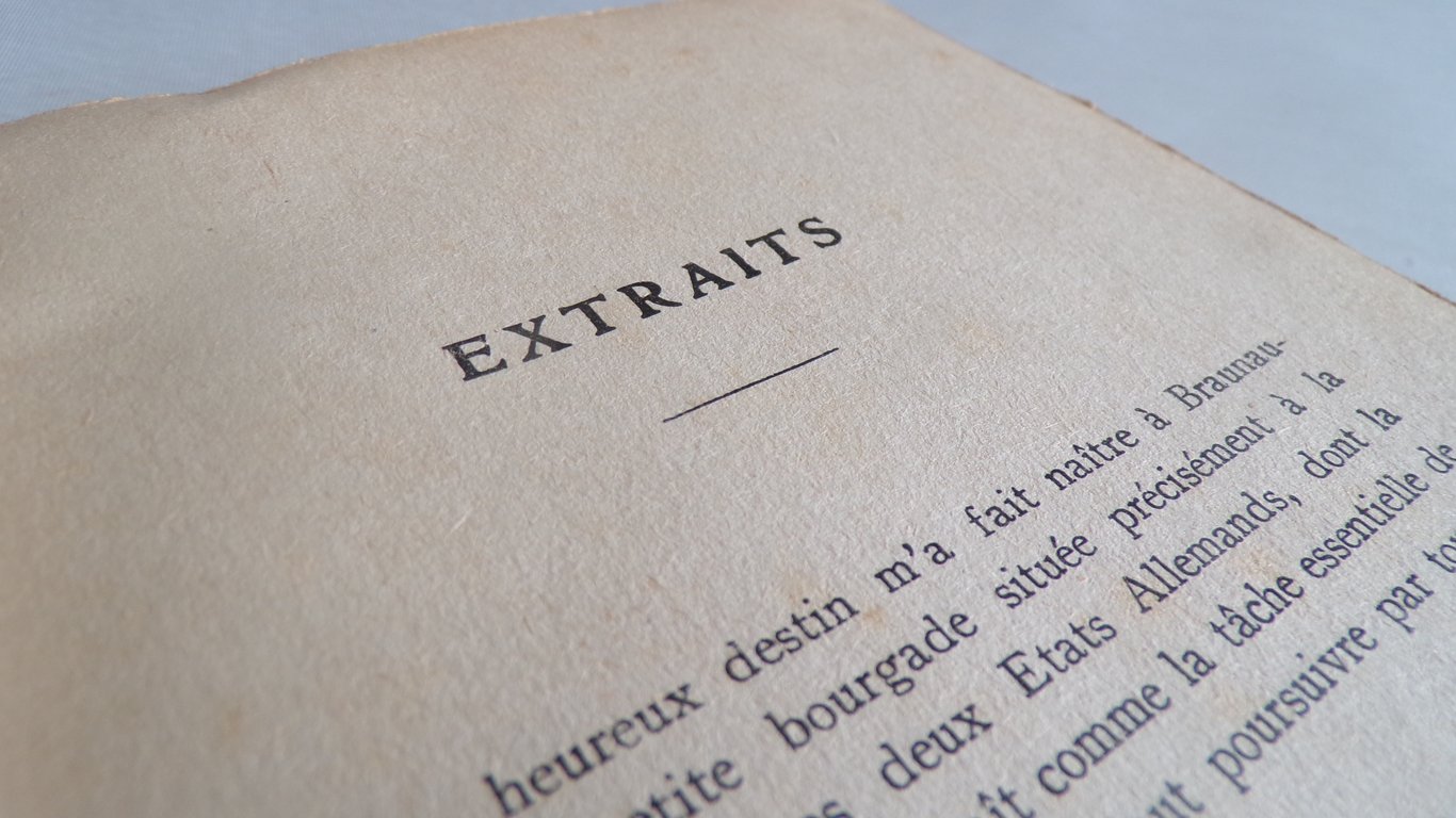 Extraits de Mein Kampf by E.L Michel