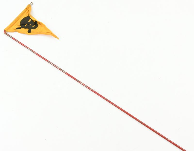 German WH Gas Warning Flag with Pole
