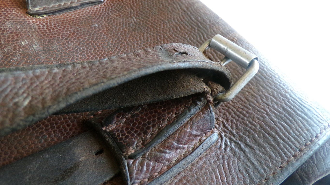 Early Brown Officer's Map Case with Ypern Map