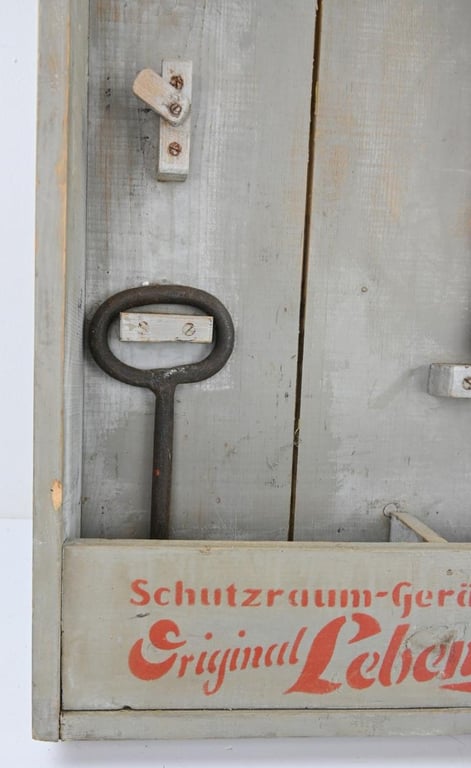 German Luftschutz-Raum Escape Set in Frame