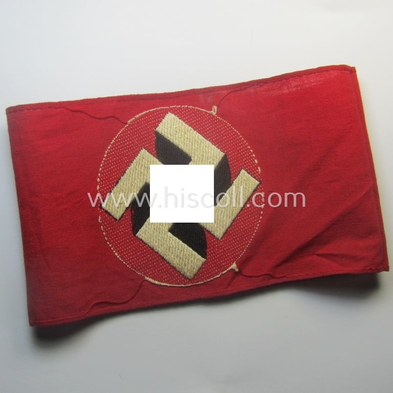 N.S.D.A.P.-related party-armband (ie. 'Armbinde') being of the 'entirely woven'-pattern