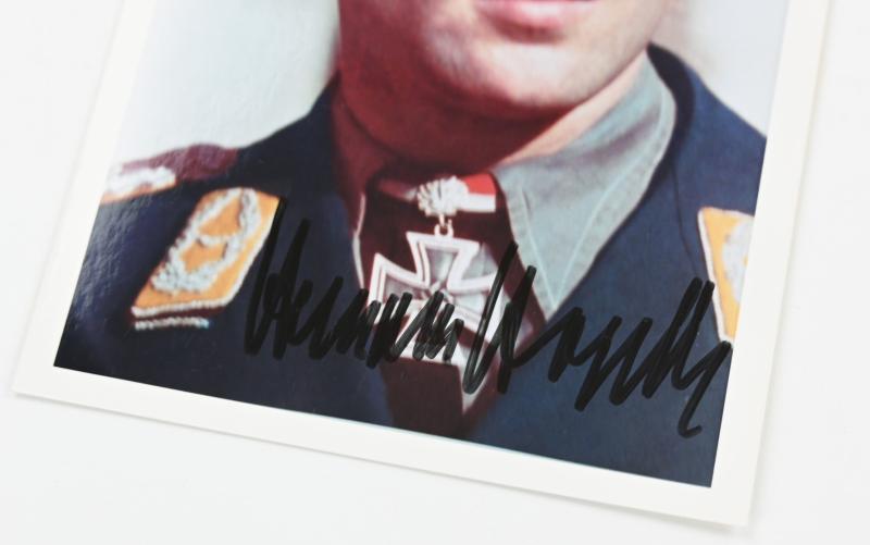 Signature of Luftwaffe KC-OLC&S Recipient 'Hermann Hogebach'