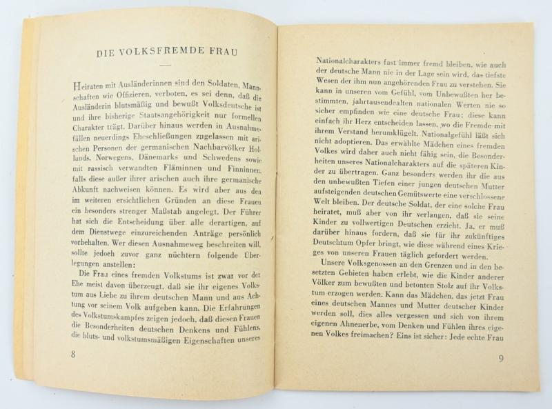 German WH Booklet 'Die Deutsche Soldat'