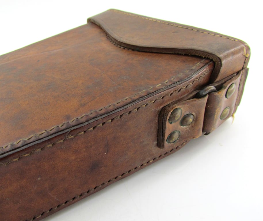 Rare original French Camouflaged Trench Periscope with Leather Carrying Case