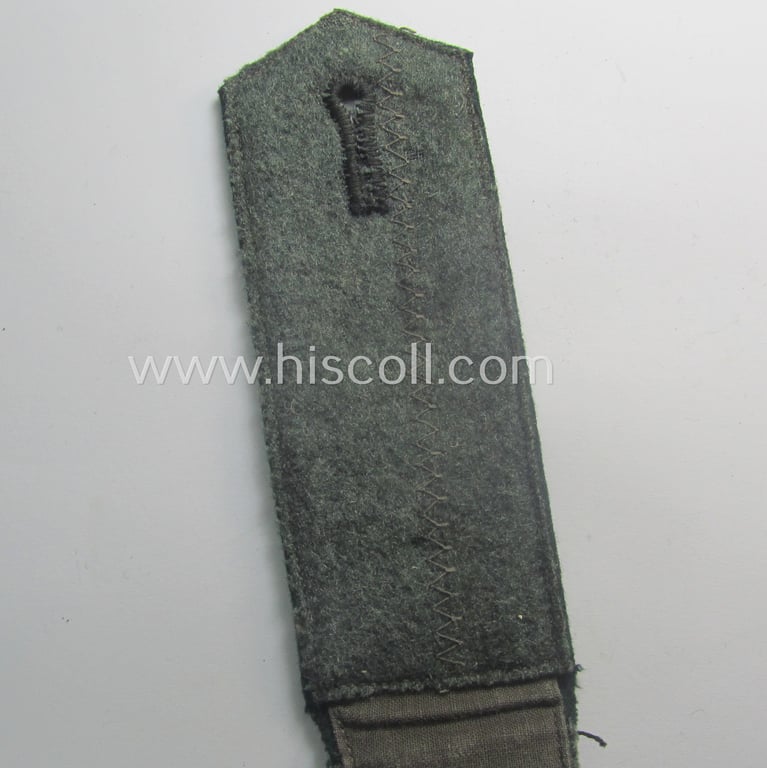 Superb - albeit regrettably single! - example of an early-period (ie. 'M36- o. M40'-pattern and pointed-styled), WH (Heeres) 'cyphered', EM-type shoulderstrap as was intended for a: 'Soldat u. Mitglied einer Infanterie-Schule'