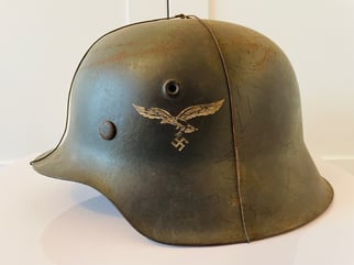WWII GERMAN SD LUFTWAFFE M42 HELMET WITH WIRE...