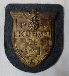 Luftwaffe (Air force) 'Kuban' campaign shield that comes...