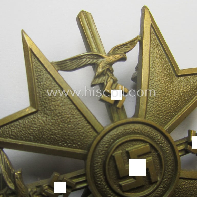 Superb - and actually fairly scarcely encountered! - 'Spanienkreuz mit Schwerten in Bronze' being a neat non-maker-marked example that was produced by a to date still unidentified maker