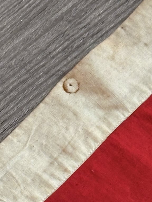 WWII GERMAN, EARLY STITCHED THREE-PART CONSTRUCTION NSDAP PARTY FLAG BERLIN VET BRING BACK.