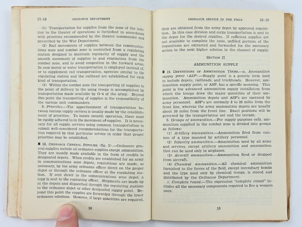 US WW2 Ordnance Field Manual