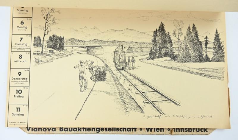 German Third Reich Road Kalender 1942