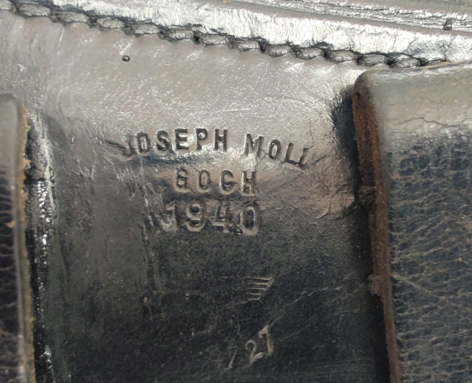 WWII German P.38 Hard shell holster dated 1940.