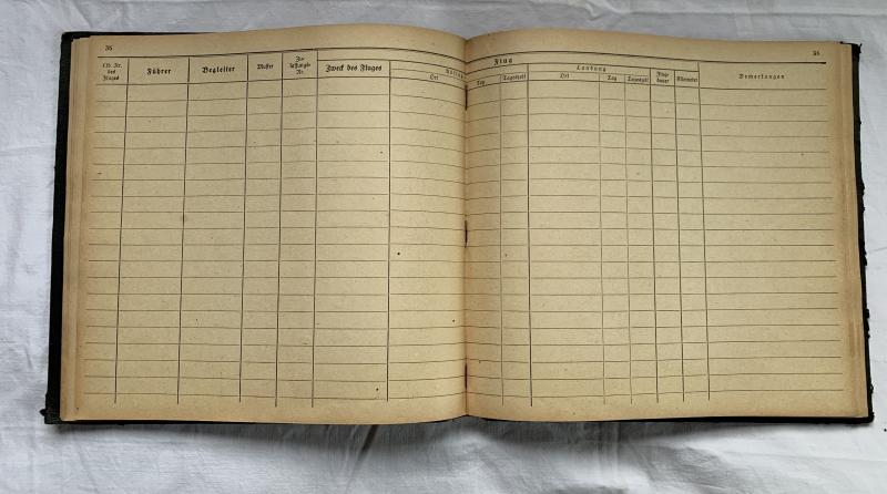 Luftwaffe Flight Log Book 'Flugbuch'