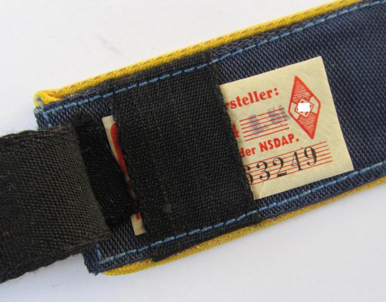 Neat - and/or fully matching! - pair of so-called: 'Marine-HJ' (ie. naval 'Hitlerjugend') shoulderstraps, as was intended for usage by a: 'Hitlerjunge' who was attached to the: 'Bann 663' (Bann 663 = Litzmannstadt/Wartheland)