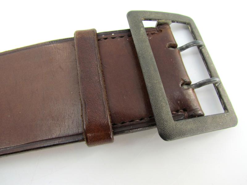 WH/LW Brown Officer ‘Zweidorn’ Double Claw Belt