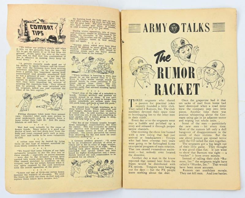 US WW2 Army Talks Booklet Feb.24, 1945
