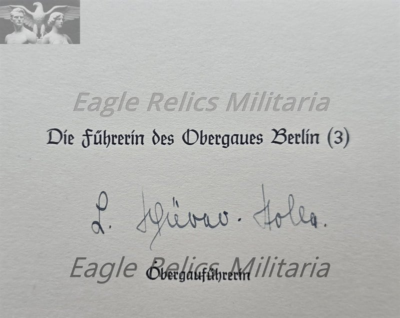 BDM Documents signed by the Berlin BDM Leader Lydia Schurer Stolle