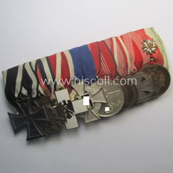 Superb, 8-pieced WWI- (ie. TR-) related medal-bar (ie....