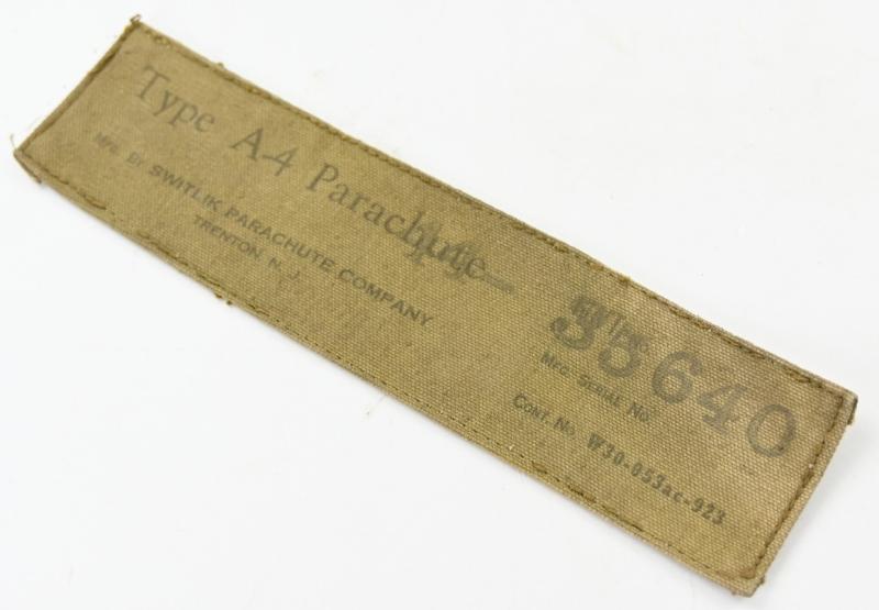 USAAF Type A-4 Parachute Chest Pack Marking