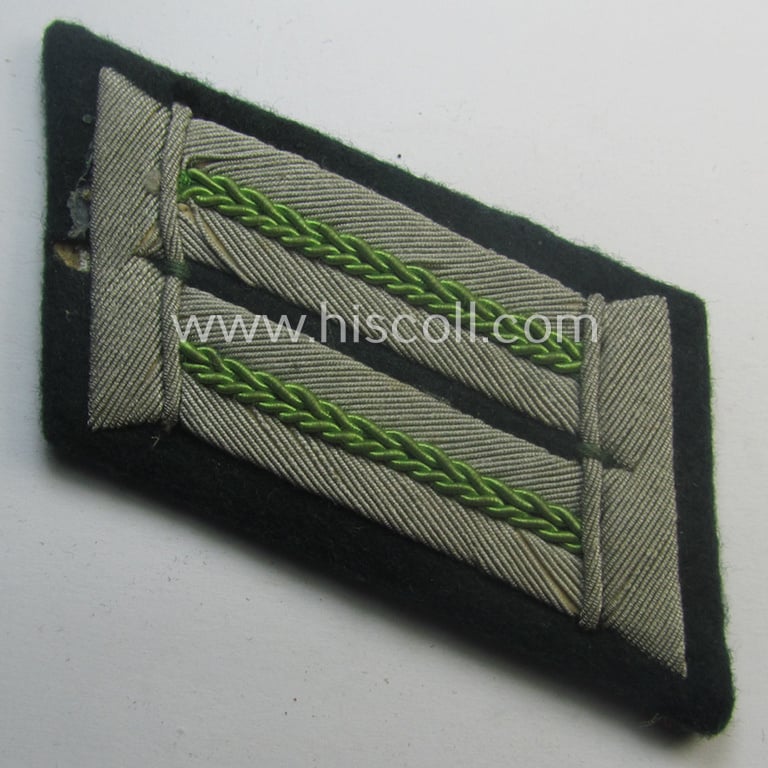 Pair of WH (Heeres) officers'-pattern collar-tabs (ie. 'Kragenspiegel für Offiziere'): 'Panzer-Grenadier-Truppen'
