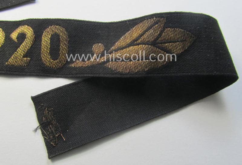 TeNo-cuff-title: 'Traditions TN-Jahresärmelband' - "1920"