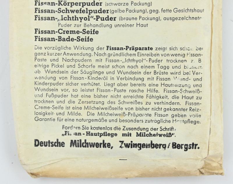 German Third Reich Package of Footpowder