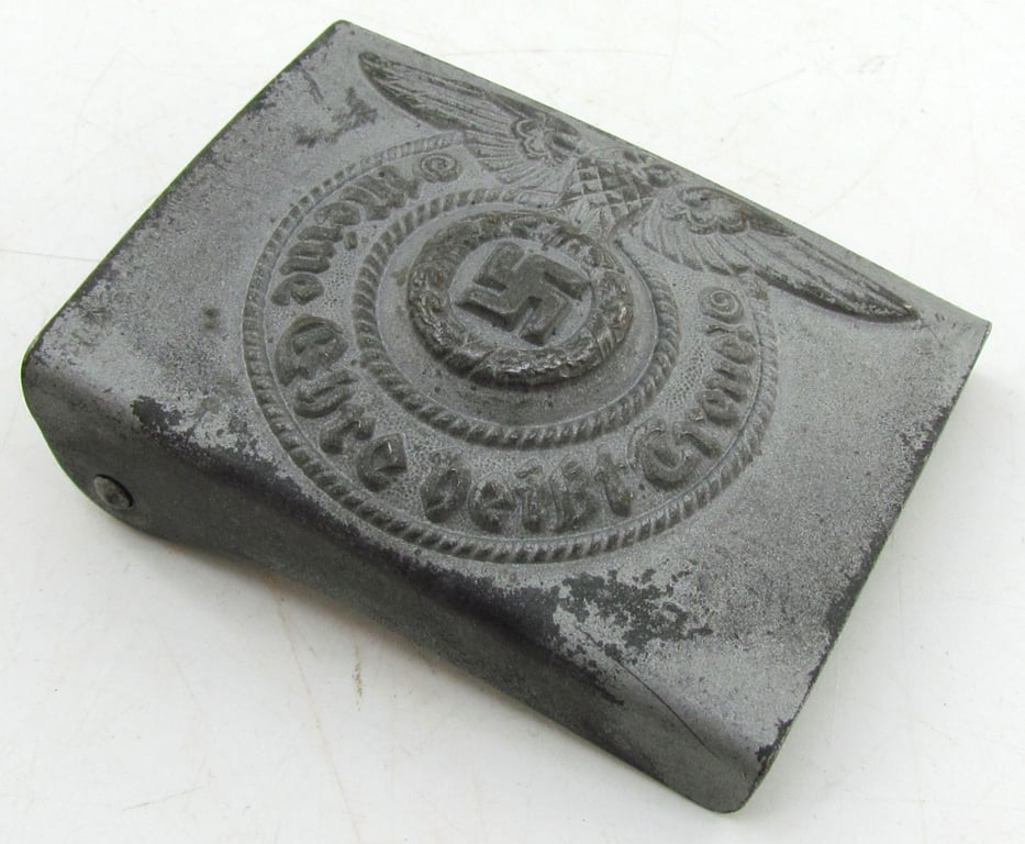 Waffen-SS Steel Belt Buckle – RZM 155/43 SS