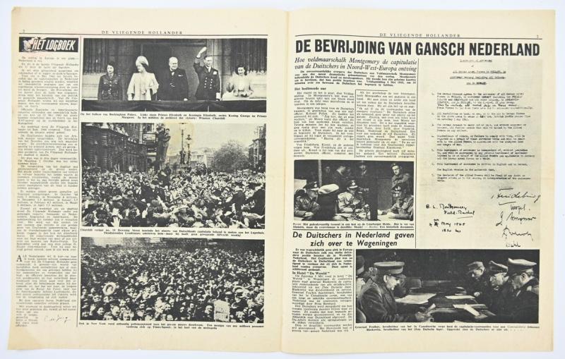 Allied/Dutch Flyer “De Vliegende Hollander” 10 May 1945 Last Edition