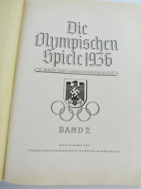 Olympia 1936 Band II Hardbound Book Olympics Results