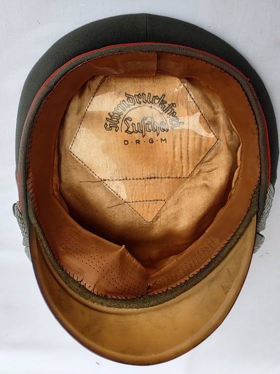 German Wehrmacht Officer Feldgendarmerie (Field police) Erel Schirmmütze cap