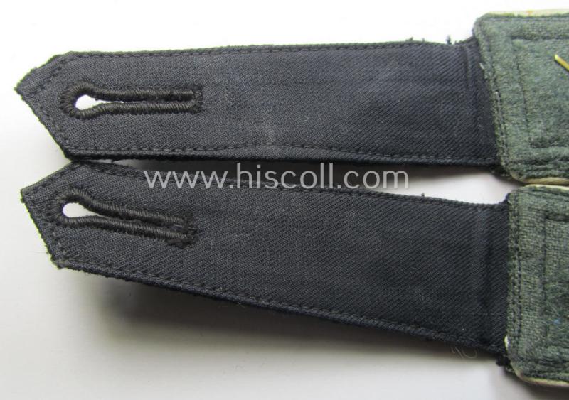 Pair of Waffen-SS NCO-type shoulderstraps: 'SS-Hauptscharführer' who served within the: 'Waffen-SS Infanterie-Truppen'