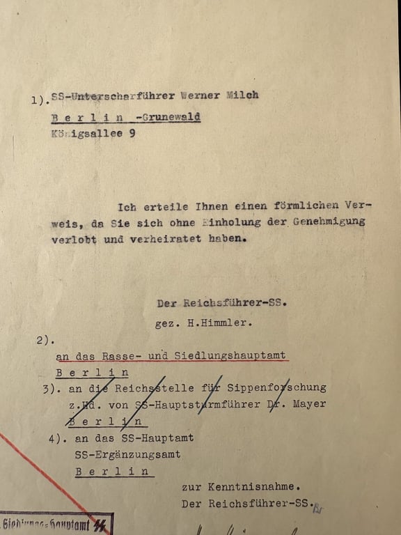 GERMAN SS – REICHSFUHRER HEINRICH HIMMLER HAND SIGNED SIGNATURE.
