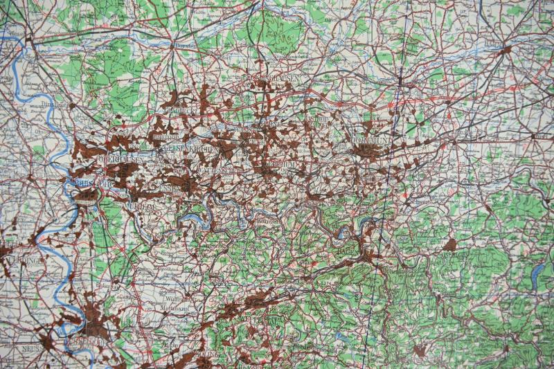 British WW2 Roadmap Dusseldorf Germany