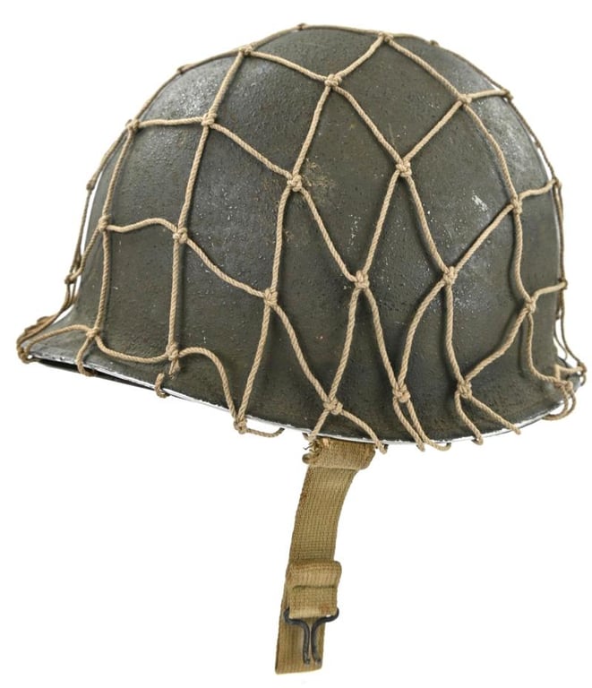 US WW2 Fixed Bale Combat Helmet 'Captain'