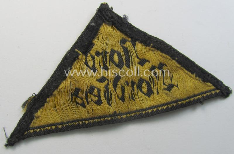 'HJ' ('Hitlerjugend') district-triangle (ie. 'Gebietsdreieck') entitled: 'Nord Nordsee'