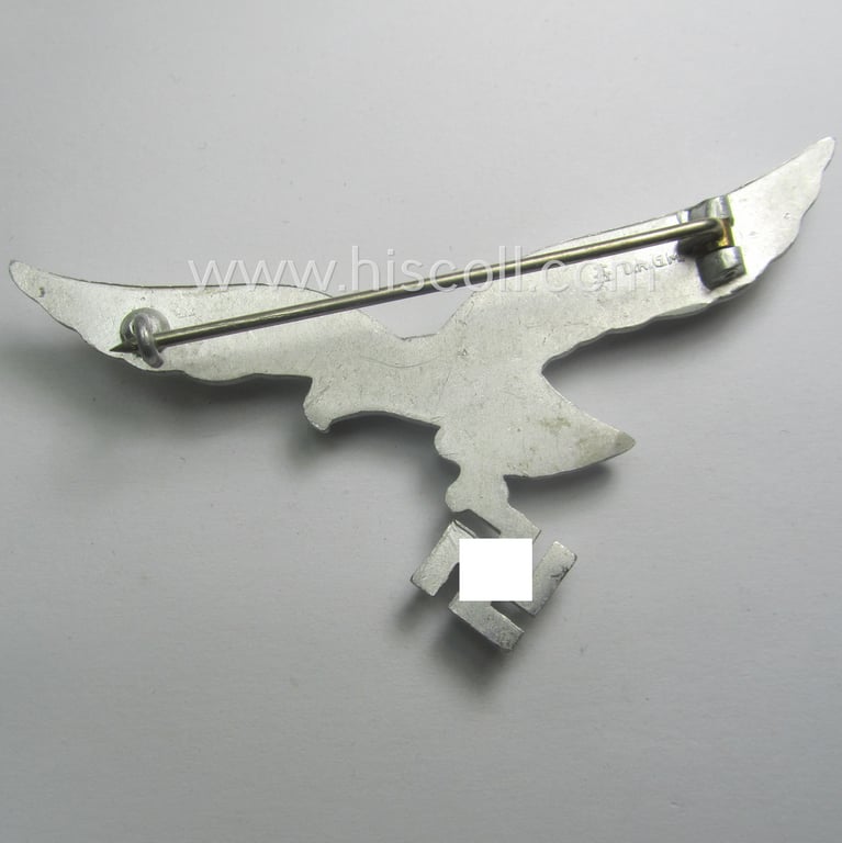 WH (LW) aluminium-based: 'Brustadler für Sommerrock' (being a neatly maker- ie. 'A'- or: 'Assmann'-marked specimen)