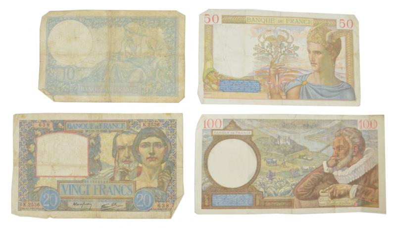 French WW2 Banknotes
