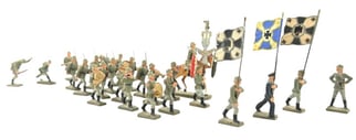 German Lineol Toy Figure Set