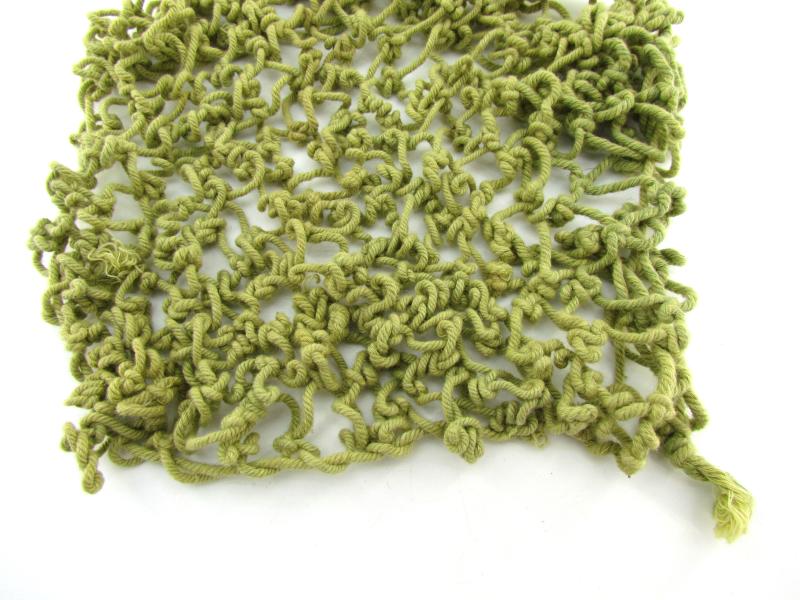 British WWII India made khaki helmet net