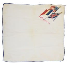 French WW2 Souvenir Handkerchief 'Amiens'