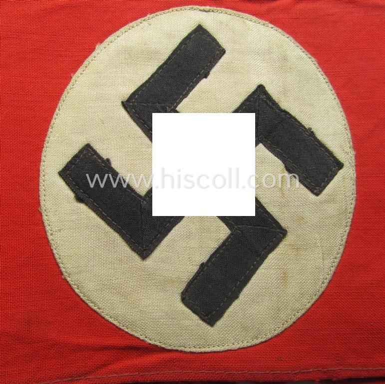 OT (ie.: 'Organisation Todt') EM- (ie. NCO-) pattern cuff-title (ie. 'Ärmelband für Mannschaften u. Uffz.') combining a swastika- and 'Org.Todt'-cuff-title