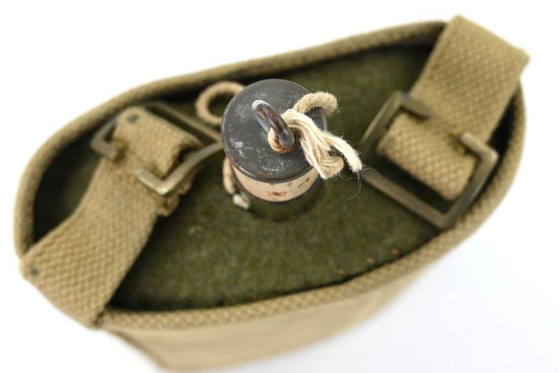 British WW2 Water Canteen with Cover 1943