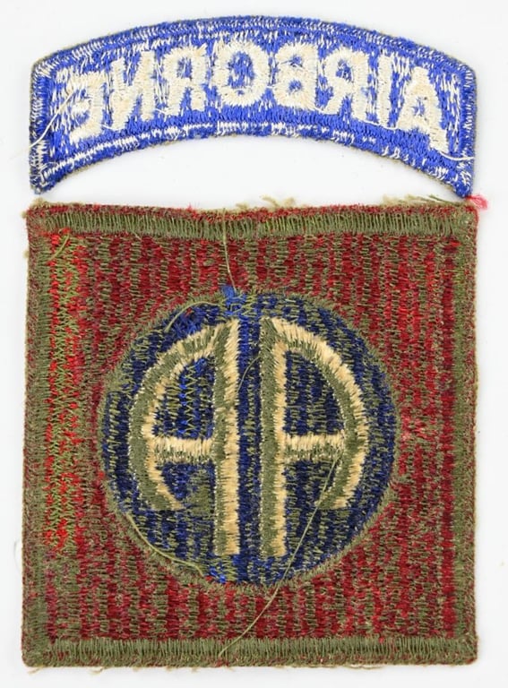 US WW2 82nd Airborne Division SSI Greenback