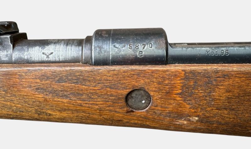 K98 dou 44 ....oud NL onklaar ( Nummergelijk )