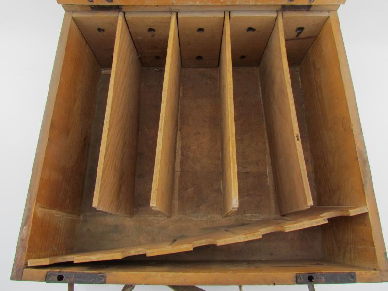 Transport Box Wehrmacht "Stock and Accessories for Gas Indicators"