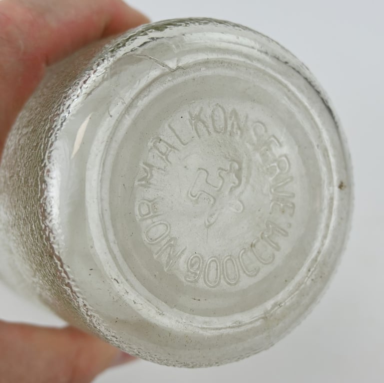 German Third Reich Glass Food Preserve Bottle