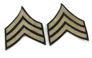 US WWII Sergeant Rank Chevrons