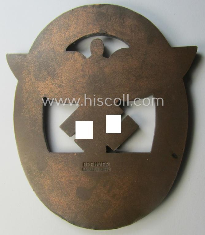 Detailed and pronounced, N.S.F.K.-related plaque (ie. 'Erinnerungs- o. nichttragbare Plakette') as was issued to commemorate a specific meeting ie. national rally entitled: 'N.S.F.K. Ostlandflug - 20.u.21.5.39 - NS-Fliegerkorps'