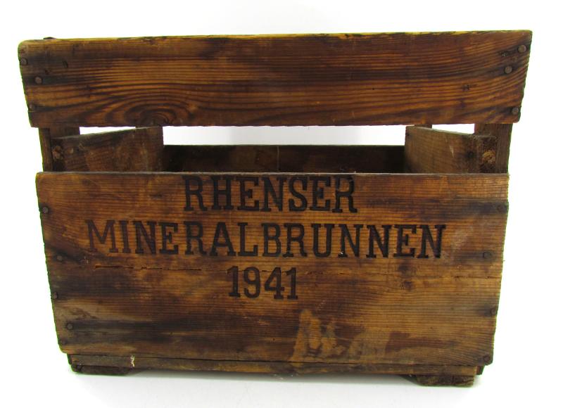 Wooden water Bottle Crate 1941