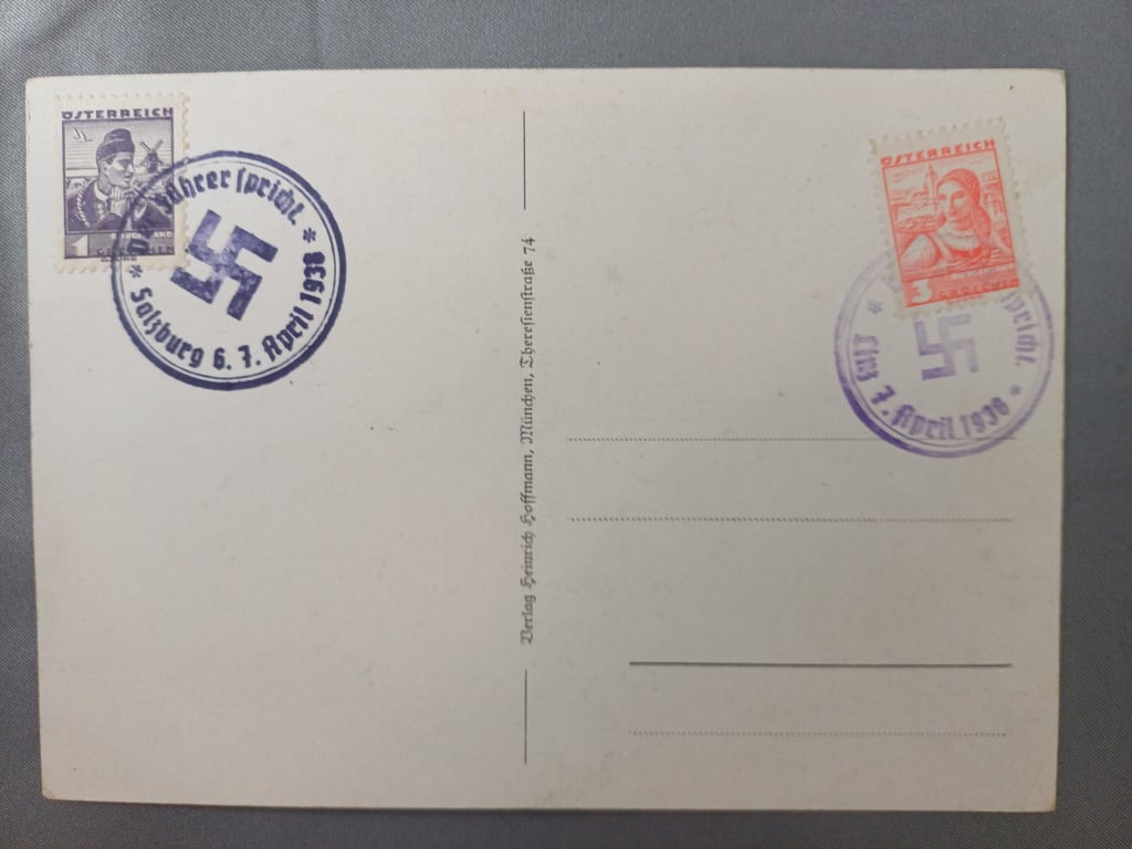 Ein volk, Ein Reich, Ein Fuhrer postcard